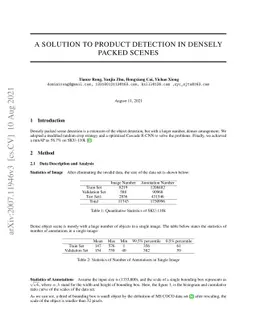 A Solution to Product detection in Densely Packed Scenes