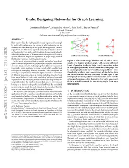 Grale: Designing Networks for Graph Learning