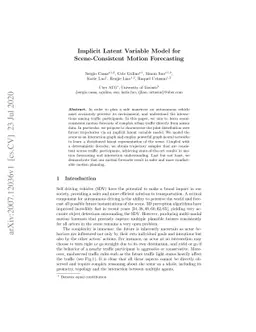 Implicit Latent Variable Model for Scene-Consistent Motion Forecasting