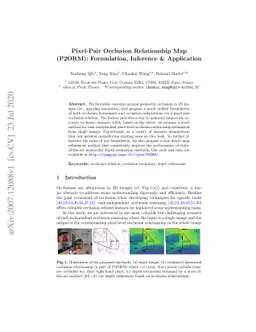 Pixel-Pair Occlusion Relationship Map(P2ORM): Formulation, Inference &
  Application