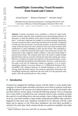 Sound2Sight: Generating Visual Dynamics from Sound and Context