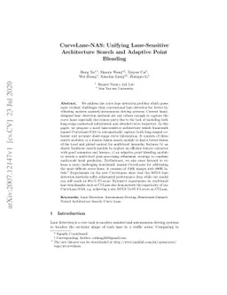 CurveLane-NAS: Unifying Lane-Sensitive Architecture Search and Adaptive
  Point Blending