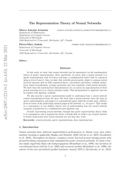 The Representation Theory of Neural Networks