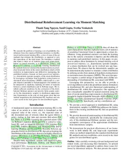 Distributional Reinforcement Learning via Moment Matching
