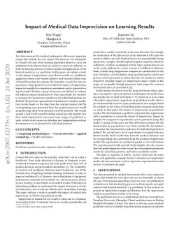 Impact of Medical Data Imprecision on Learning Results