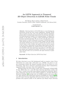 An LSTM Approach to Temporal 3D Object Detection in LiDAR Point Clouds