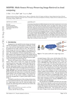 MSPPIR: Multi-source privacy-preserving image retrieval in cloud
  computing