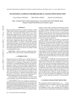 Multinomial Sampling for Hierarchical Change-Point Detection