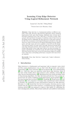 Learning Crisp Edge Detector Using Logical Refinement Network