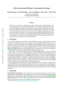 FiSSA at SemEval-2020 Task 9: Fine-tuned For Feelings