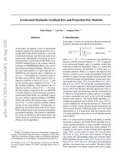 Accelerated Stochastic Gradient-free and Projection-free Methods