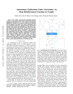 Autonomous Exploration Under Uncertainty via Deep Reinforcement Learning
  on Graphs