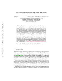 Hard negative examples are hard, but useful