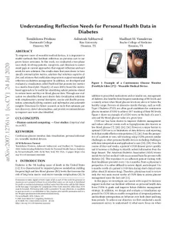 Understanding Reflection Needs for Personal Health Data in Diabetes