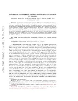 Posterior Consistency of Semi-Supervised Regression on Graphs