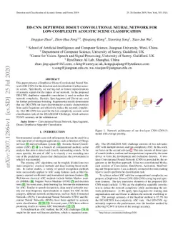 DD-CNN: Depthwise Disout Convolutional Neural Network for Low-complexity
  Acoustic Scene Classification