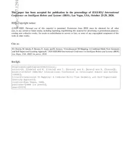 Crowdsourced 3D Mapping: A Combined Multi-View Geometry and
  Self-Supervised Learning Approach