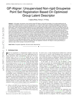 GP-Aligner: Unsupervised Non-rigid Groupwise Point Set Registration
  Based On Optimized Group Latent Descriptor