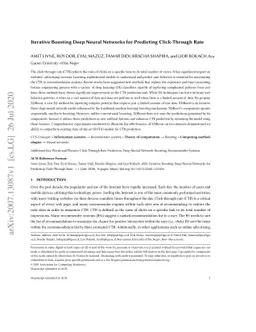 Iterative Boosting Deep Neural Networks for Predicting Click-Through
  Rate