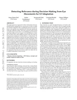 Detecting Relevance during Decision-Making from Eye Movements for UI
  Adaptation