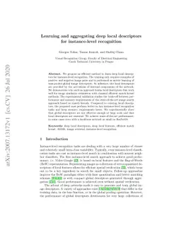 Learning and aggregating deep local descriptors for instance-level
  recognition