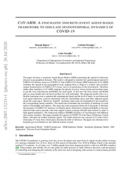 CoV-ABM: A stochastic discrete-event agent-based framework to simulate
  spatiotemporal dynamics of COVID-19