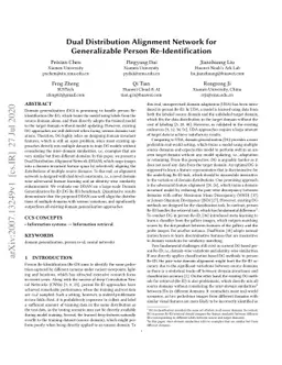 Dual Distribution Alignment Network for Generalizable Person
  Re-Identification