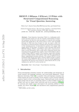 REXUP: I REason, I EXtract, I UPdate with Structured Compositional
  Reasoning for Visual Question Answering