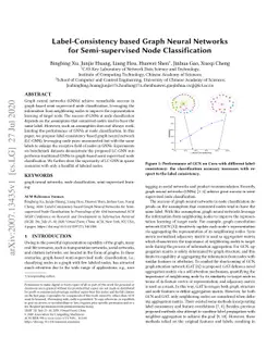Label-Consistency based Graph Neural Networks for Semi-supervised Node
  Classification
