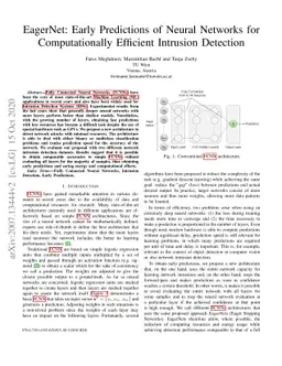 EagerNet: Early Predictions of Neural Networks for Computationally
  Efficient Intrusion Detection