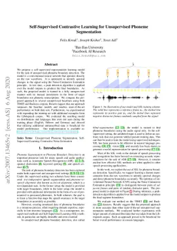 Self-Supervised Contrastive Learning for Unsupervised Phoneme
  Segmentation