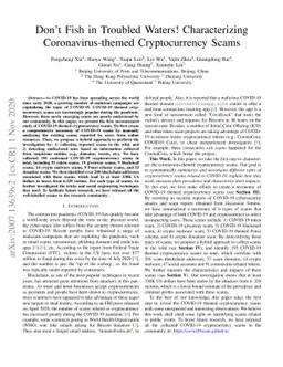 Don't Fish in Troubled Waters! Characterizing Coronavirus-themed
  Cryptocurrency Scams