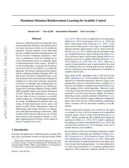 Maximum Mutation Reinforcement Learning for Scalable Control