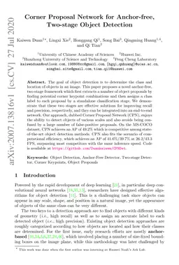 Corner Proposal Network for Anchor-free, Two-stage Object Detection