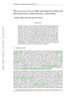 Multi-Level Local SGD for Heterogeneous Hierarchical Networks