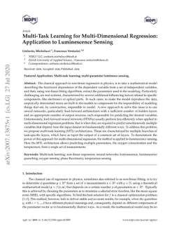Multi-Task Learning for Multi-Dimensional Regression: Application to
  Luminescence Sensing
