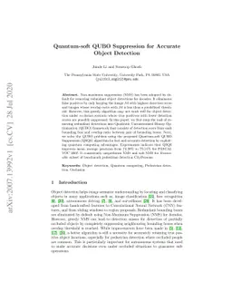 Quantum-soft QUBO Suppression for Accurate Object Detection