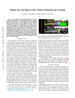 Robust Ego and Object 6-DoF Motion Estimation and Tracking