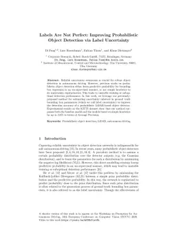 Labels Are Not Perfect: Improving Probabilistic Object Detection via
  Label Uncertainty
