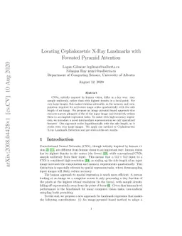 Locating Cephalometric X-Ray Landmarks with Foveated Pyramid Attention