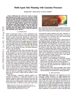 Multi-Agent Safe Planning with Gaussian Processes