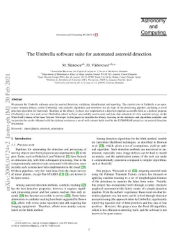The Umbrella software suite for automated asteroid detection