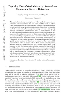 Exposing Deep-faked Videos by Anomalous Co-motion Pattern Detection