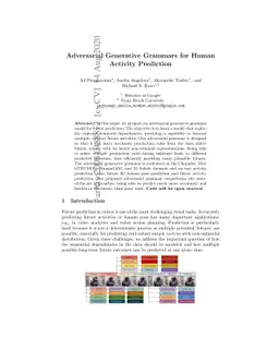 Adversarial Generative Grammars for Human Activity Prediction