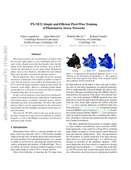 PX-NET: Simple and Efficient Pixel-Wise Training of Photometric Stereo
  Networks