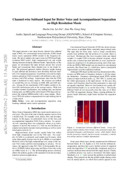 Channel-wise Subband Input for Better Voice and Accompaniment Separation
  on High Resolution Music