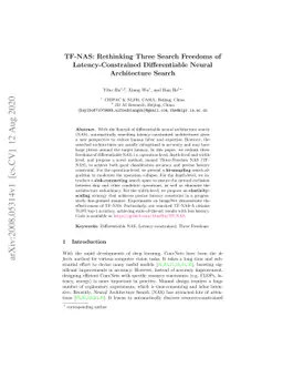 TF-NAS: Rethinking Three Search Freedoms of Latency-Constrained
  Differentiable Neural Architecture Search