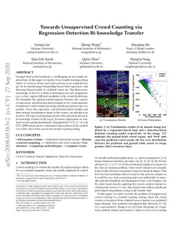 Towards Unsupervised Crowd Counting via Regression-Detection
  Bi-knowledge Transfer