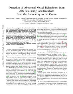 Detection of Abnormal Vessel Behaviours from AIS data using GeoTrackNet:
  from the Laboratory to the Ocean