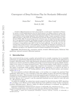 Convergence of Deep Fictitious Play for Stochastic Differential Games